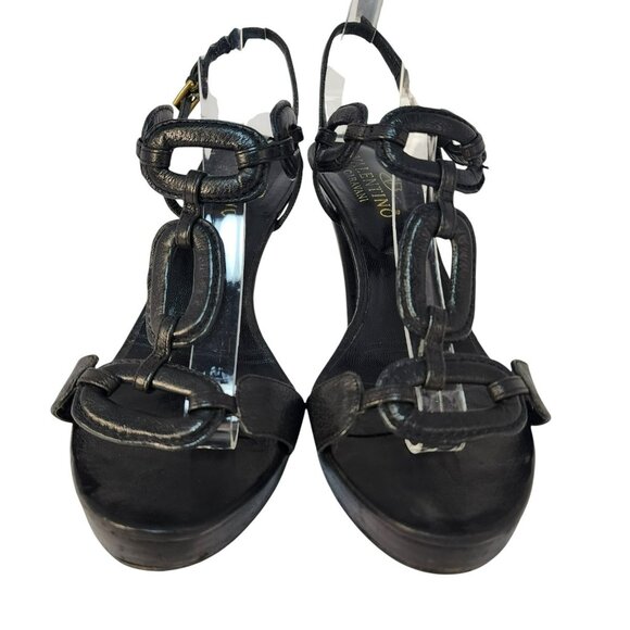 Valentino Garavani Black Leather Stiletto Heels – Size 40 EU | 9.5 US - Picture 3 of 11